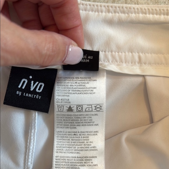 White Denim Mini golf Skort - Picture 6 of 9